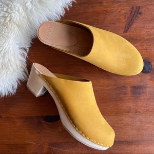 Size 38 BRYR CLEMINTINE CLOG - SAFFRON
